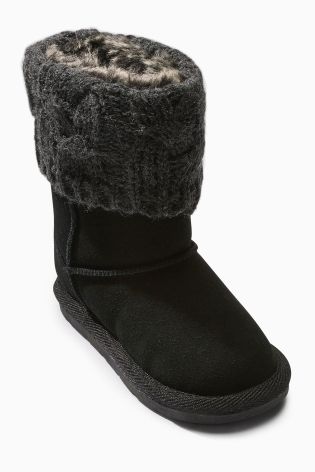 Knitted Pull-On Boots (Younger Girls)